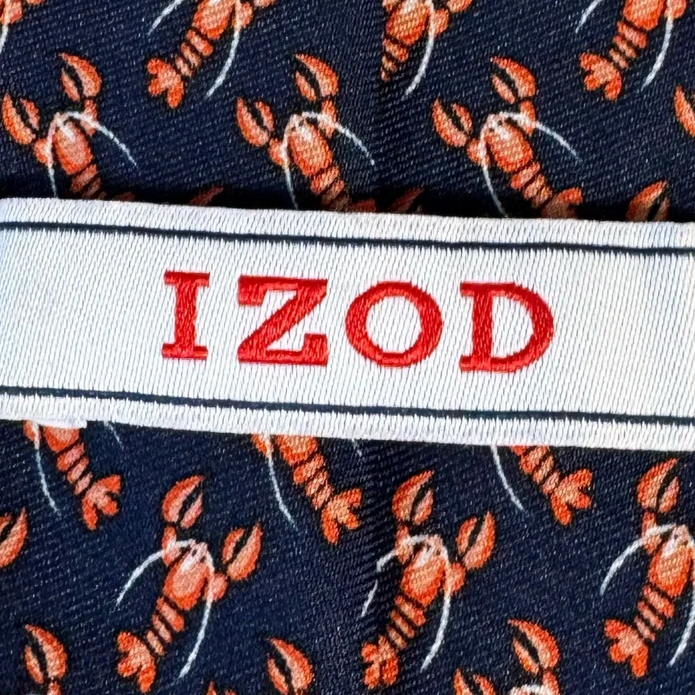 Mens Lobster Tie Coastal Nautical Silk Beach Vacation Novelty